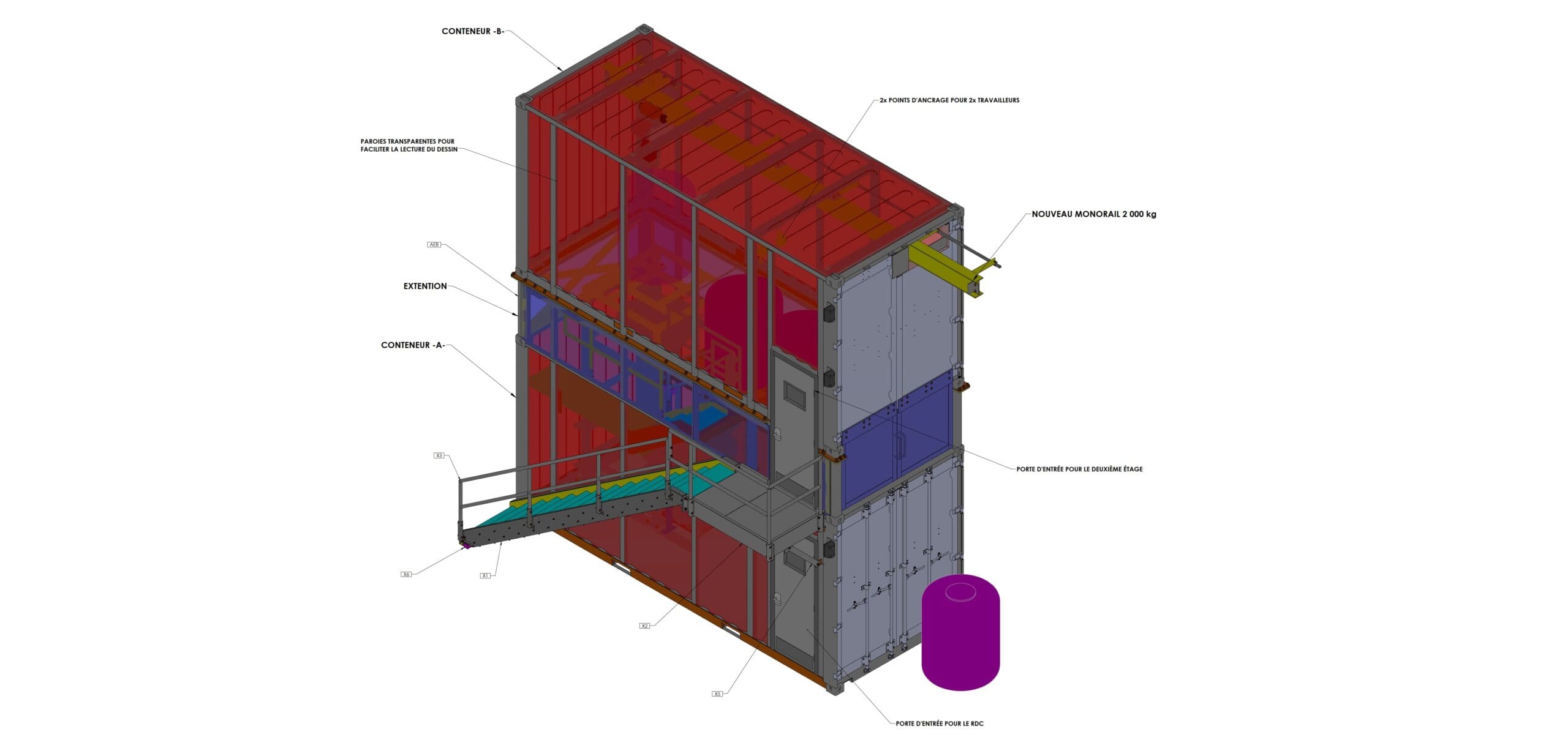 dessin 3d de construction