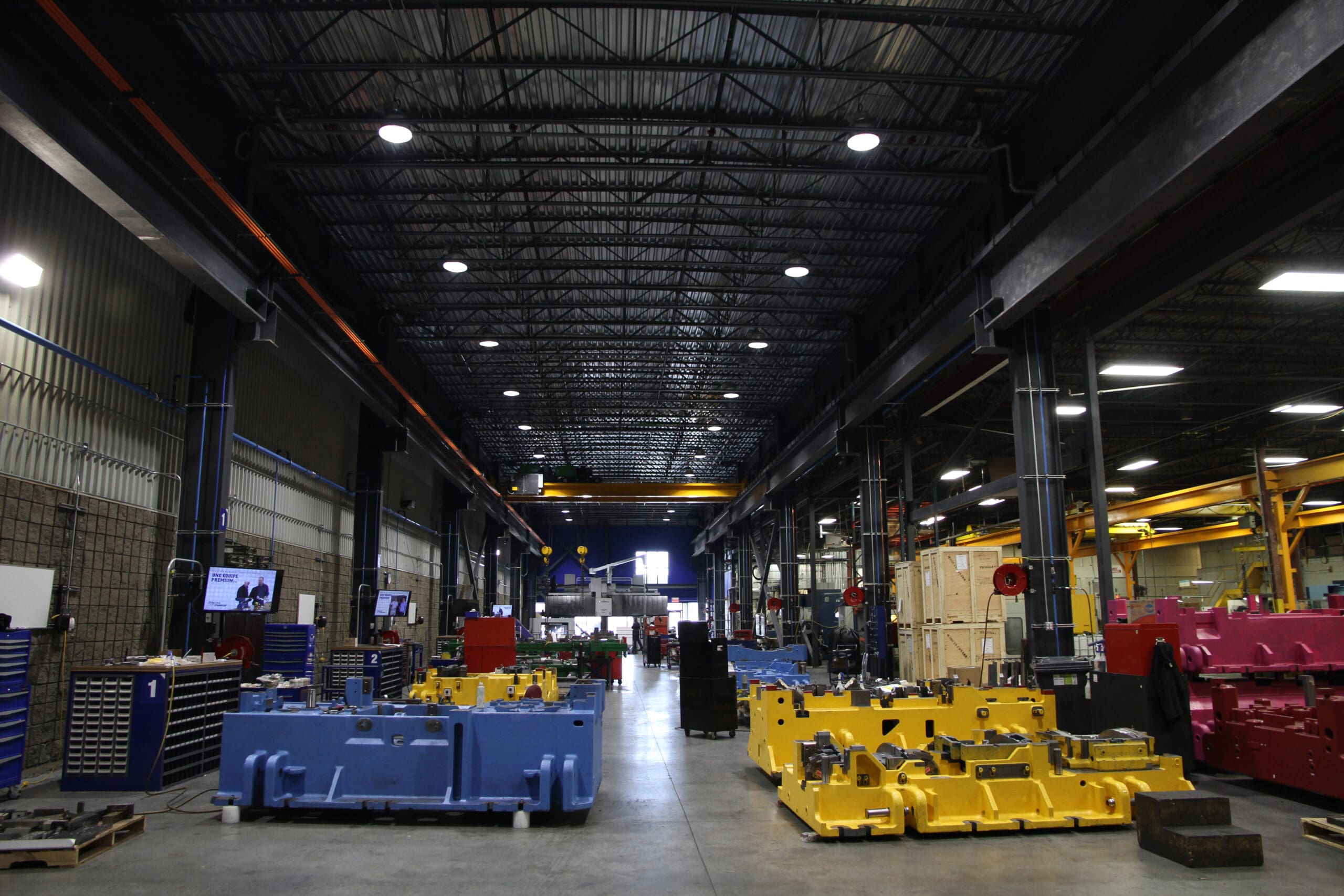 Vue de l'intérieur d'une usine